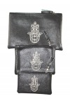 Lot de 3 pochettes noir